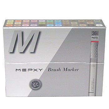 Mepxy Brush Marker Set 36 Pastels - theartshop.com.au