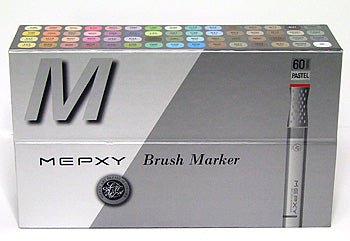 Mepxy Brush Marker Set 60 Basics - theartshop.com.au