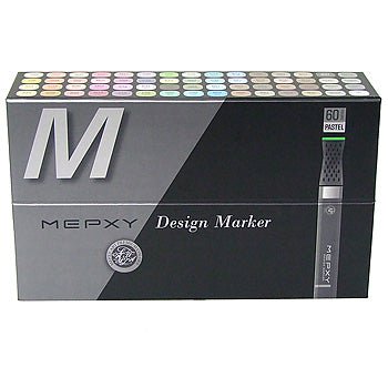 Mepxy Design Marker Set 60 Pastels - theartshop.com.au