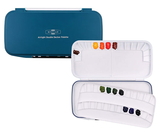 Mijello Airtight Double Decker Palette MWP-1640 - theartshop.com.au