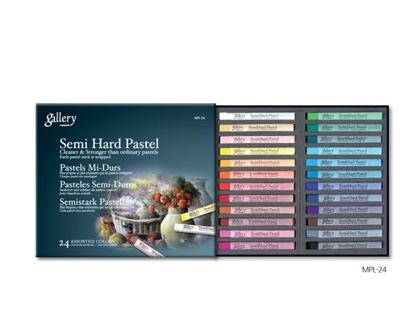 Mungyo Gallery Artist' Semi-Hard Pastels Set 24 Assorted - theartshop.com.au