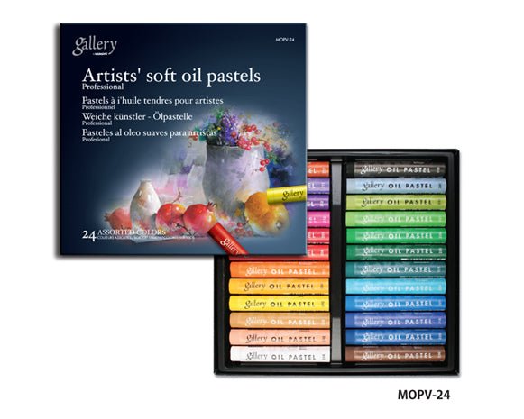 Mungyo Gallery Artist' Soft Oil Pastels Set 24 Assorted - theartshop.com.au