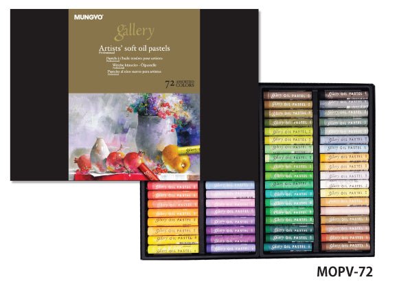 Mungyo Gallery Artist' Soft Oil Pastels Set 72 Assorted - theartshop.com.au