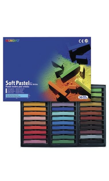 Mungyo Soft Pastel Set 36 Assorted - theartshop.com.au