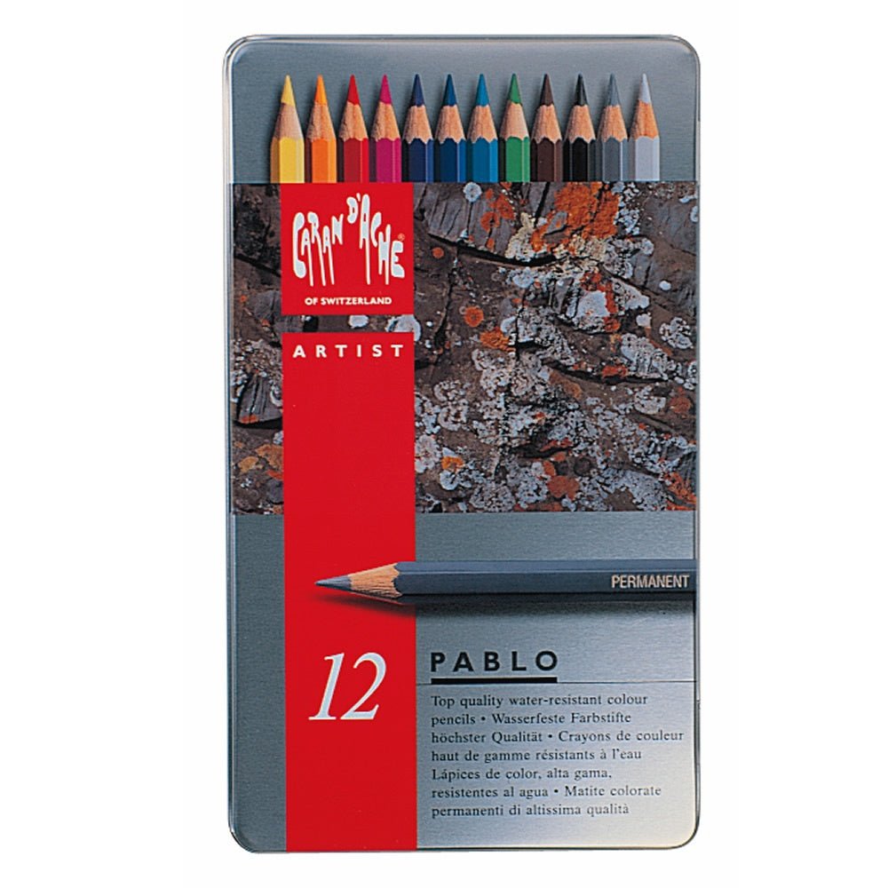 Pablo Pencils Tin 12 Assorted Colours - theartshop.com.au