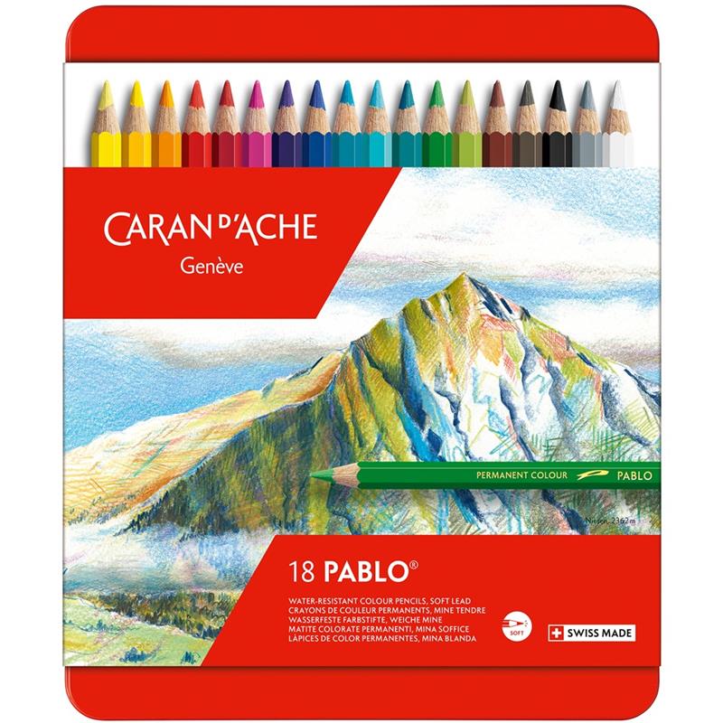 Pablo Pencils Tin 18 Assorted Colours - theartshop.com.au