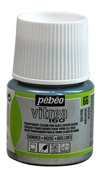 Pebeo Vitrea 160 45ml 66 Shimmer Silver - theartshop.com.au