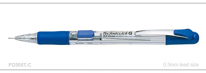 Pentel PD305T Techniclick 0.5mm Blue - theartshop.com.au