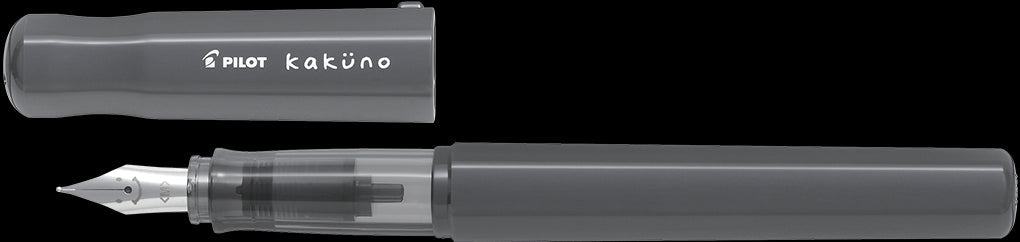 Pilot Kakuno Fountain Pen Medium Grey - theartshop.com.au