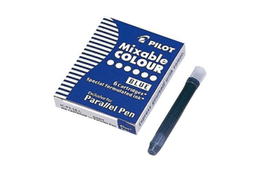 Pilot Parallel Pen Cartridge Pkt 6 Blue - theartshop.com.au