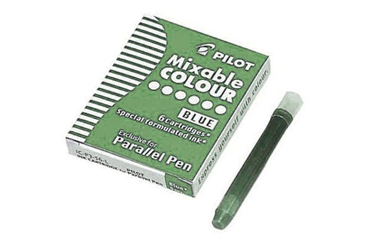 Pilot Parallel Pen Cartridge Pkt 6 Light Green - theartshop.com.au