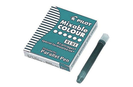 Pilot Parallel Pen Cartridge Pkt 6 Turquoise - theartshop.com.au