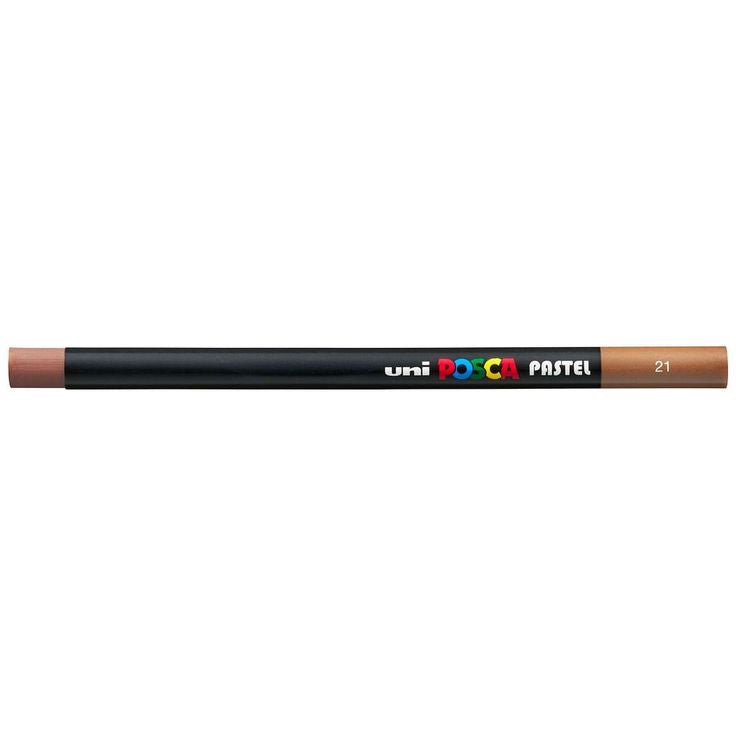 Posca Coloured Pastel 21 Brown - theartshop.com.au