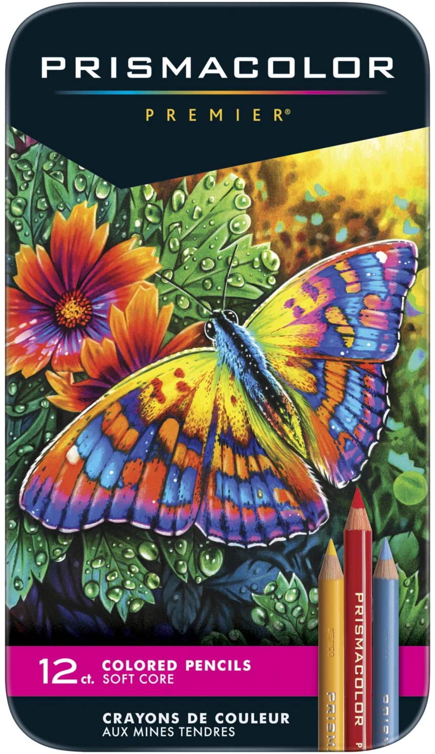 Prismacolor Premier Coloured Pencils Tin 12 - theartshop.com.au