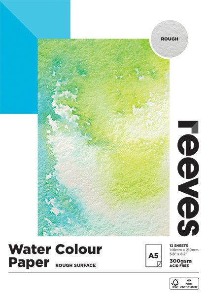 Reeves Watercolour Pad 300gsm Rough A5 - theartshop.com.au