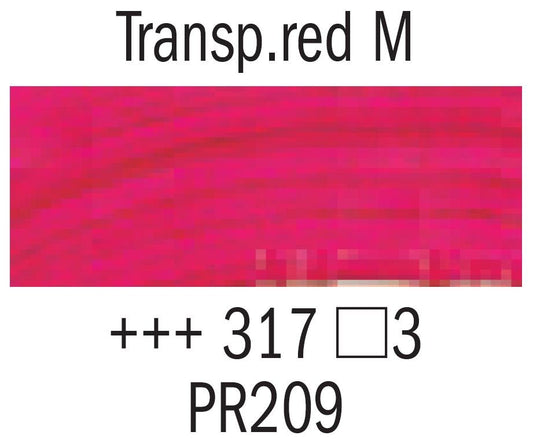 Rembrandt Acrylic 40ml 317 Transparent Red Medium - theartshop.com.au