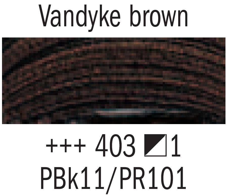 Rembrandt Acrylic 40ml 403 Vandyke Brown - theartshop.com.au