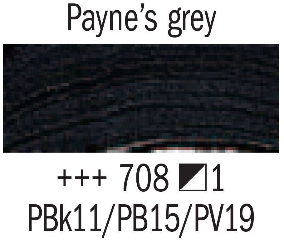 Rembrandt Acrylic 40ml 708 Payne's Grey - theartshop.com.au