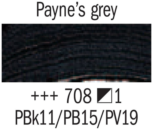 Rembrandt Acrylic 40ml 708 Payne's Grey - theartshop.com.au