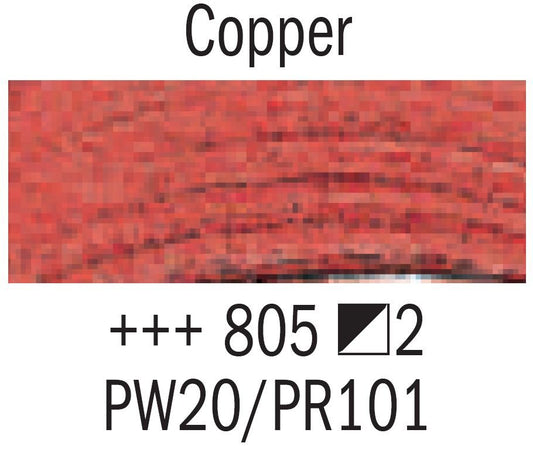 Rembrandt Acrylic 40ml 805 Copper - theartshop.com.au