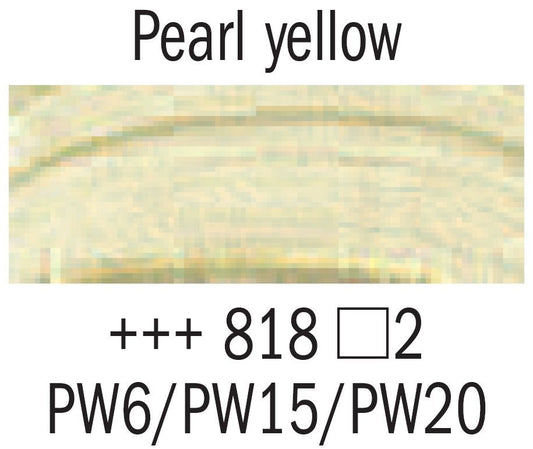 Rembrandt Acrylic 40ml 818 Pearl Yellow - theartshop.com.au