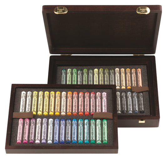 Rembrandt Soft Pastel Wooden Box Landscape Set 60 - theartshop.com.au