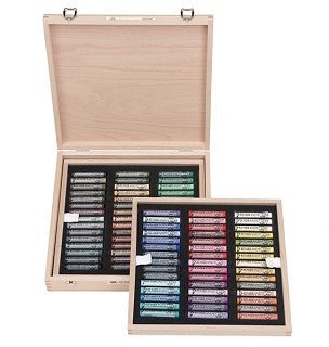 Rembrandt Soft Pastel Wooden Box Landscape Set 90 - theartshop.com.au