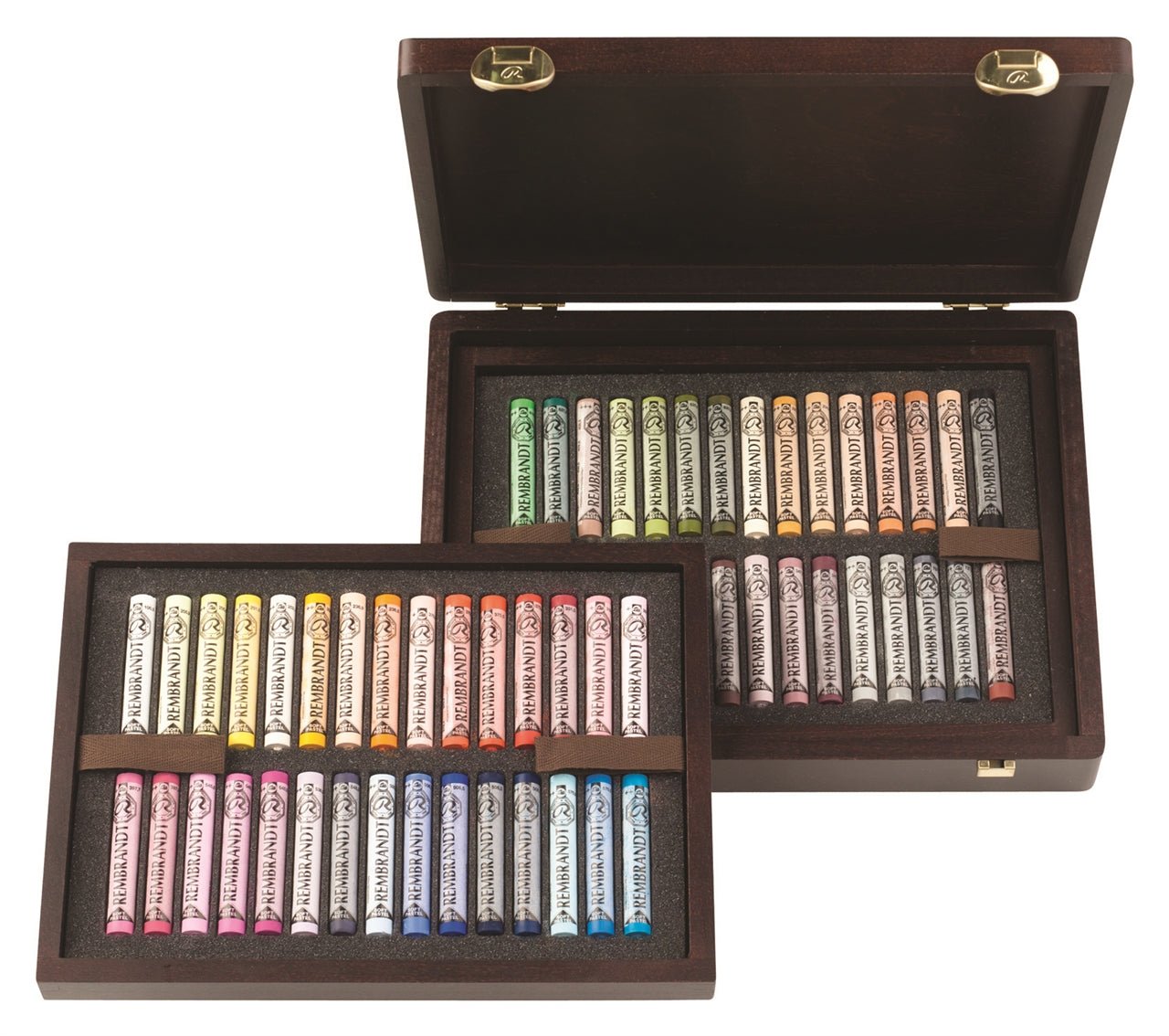 Rembrandt Soft Pastel Wooden Box Portrait Set 60 - theartshop.com.au