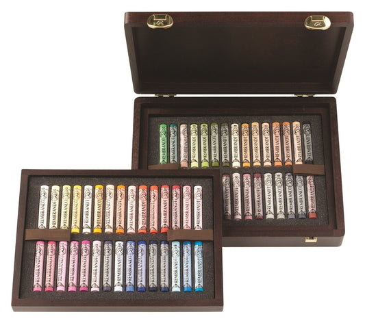 Rembrandt Soft Pastel Wooden Box Portrait Set 60 - theartshop.com.au