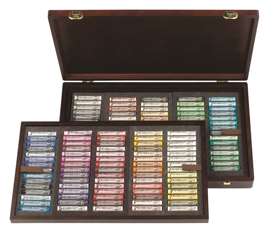 Rembrandt Soft Pastel Wooden Box Set 150 Pastels - theartshop.com.au