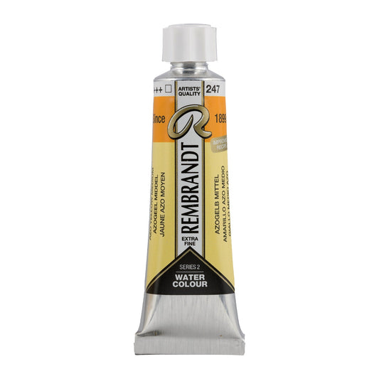 Rembrandt Watercolour 10ml 247 Azo Yellow Medium - theartshop.com.au