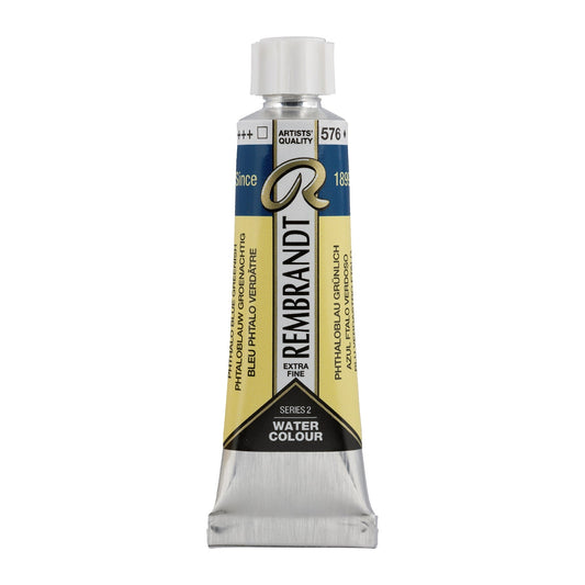 Rembrandt Watercolour 10ml 576 Phthalo Blue Greenish - theartshop.com.au