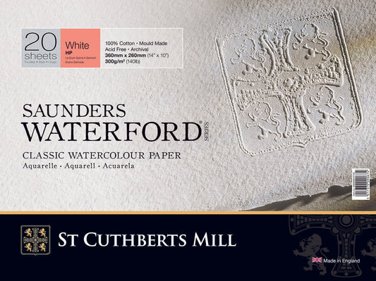 Saunders Block HP 300 gsm 36 x 26cm (14" x 10") (20SH) - theartshop.com.au