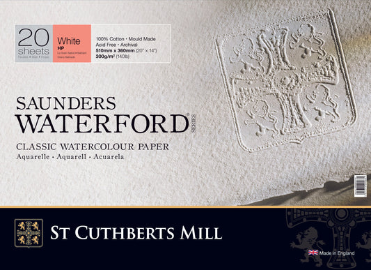 Saunders Block HP 300 gsm 51 x 36cm (20" x 14") (20SH) - theartshop.com.au