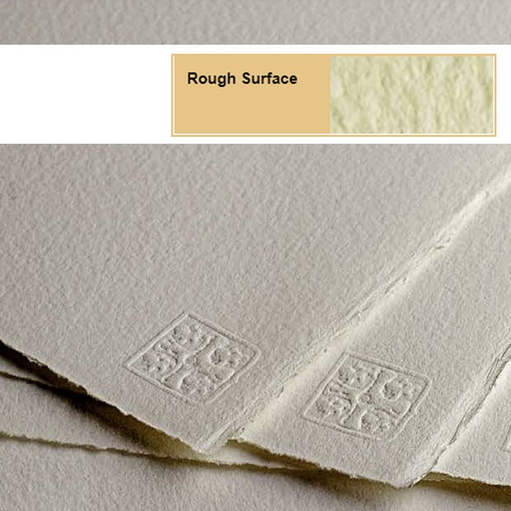 Saunders Waterford Paper Pkt 10 425gsm Rough 56 x 76cm - theartshop.com.au