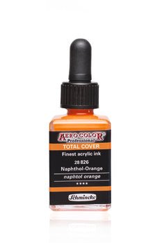Schmincke Aerocolor Ink 28ml 826 Total Cover Naphtol Orange - theartshop.com.au