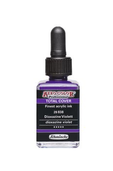 Schmincke Aerocolor Ink 28ml 838 Total Cover Dioxazine Violet - theartshop.com.au