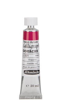 Schmincke Calligraphy Gouache 20ml 321 Madder Red - theartshop.com.au