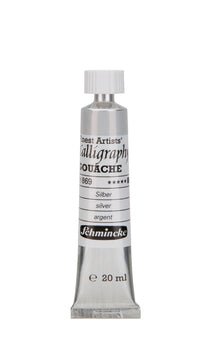 Schmincke Calligraphy Gouache 20ml 869 Silver - theartshop.com.au