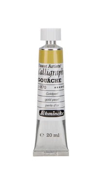 Schmincke Calligraphy Gouache 20ml 870 Gold Pearl - theartshop.com.au