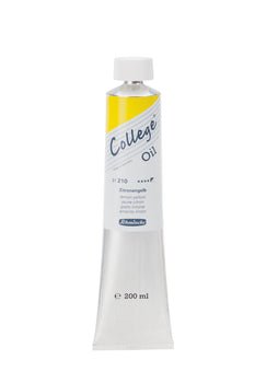 Schmincke College Oil 200ml 210 Lemon Yellow - theartshop.com.au