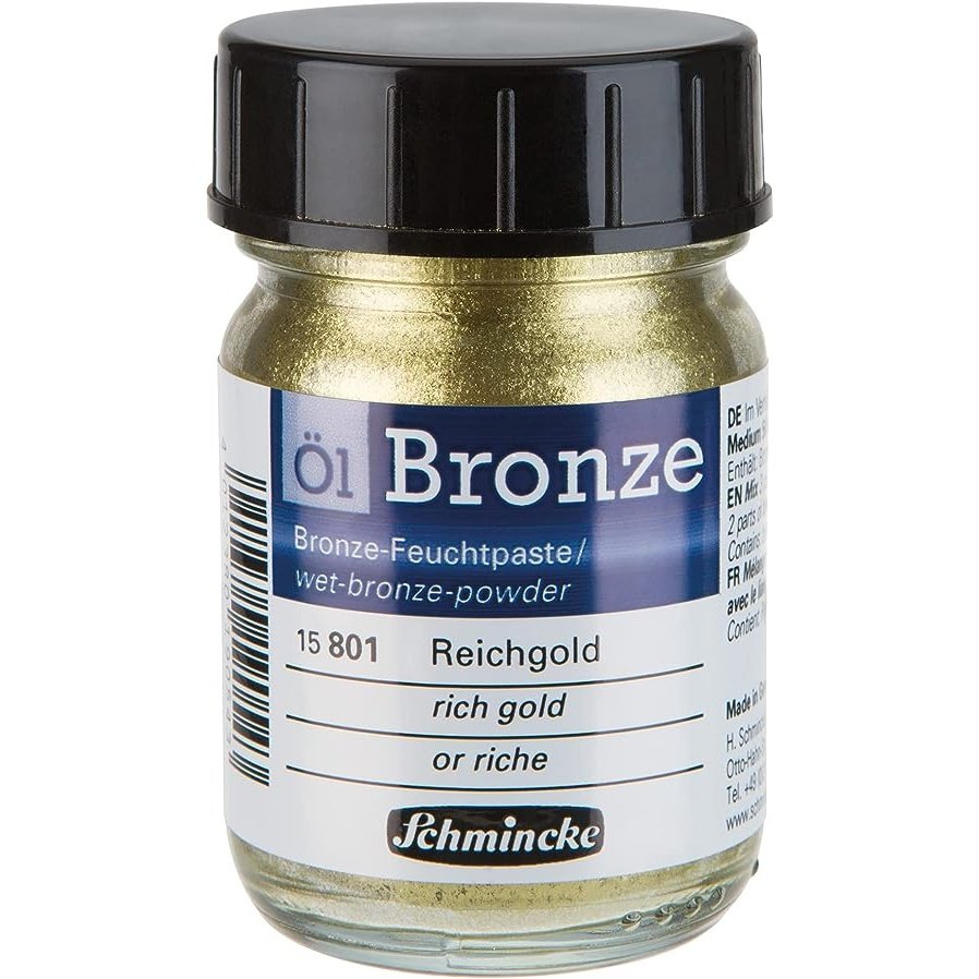 Schmincke Oil Bronze Pigment 50ml 801 Rich Gold - theartshop.com.au
