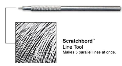 Scratchbord Line Tool - theartshop.com.au