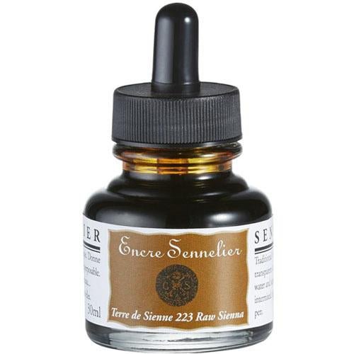 Sennelier Encre Drawing Ink 30ml 223 Raw Sienna - theartshop.com.au