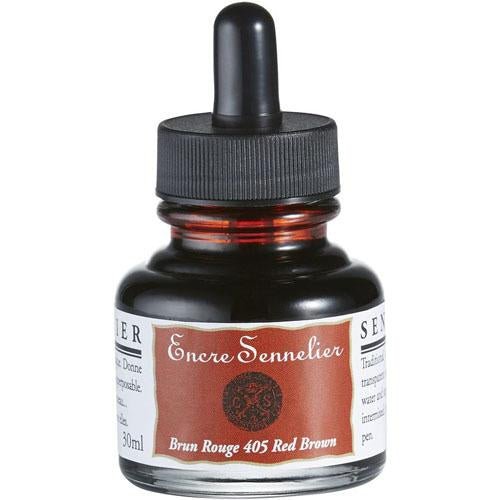 Sennelier Encre Drawing Ink 30ml 405 Red Brown - theartshop.com.au
