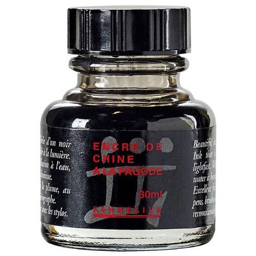 Sennelier Encre Drawing Ink 30ml Black Indian - theartshop.com.au
