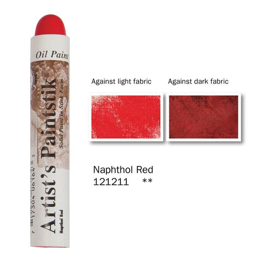 Shiva Artists Oil Paintstik 11 Naphthol Red - theartshop.com.au