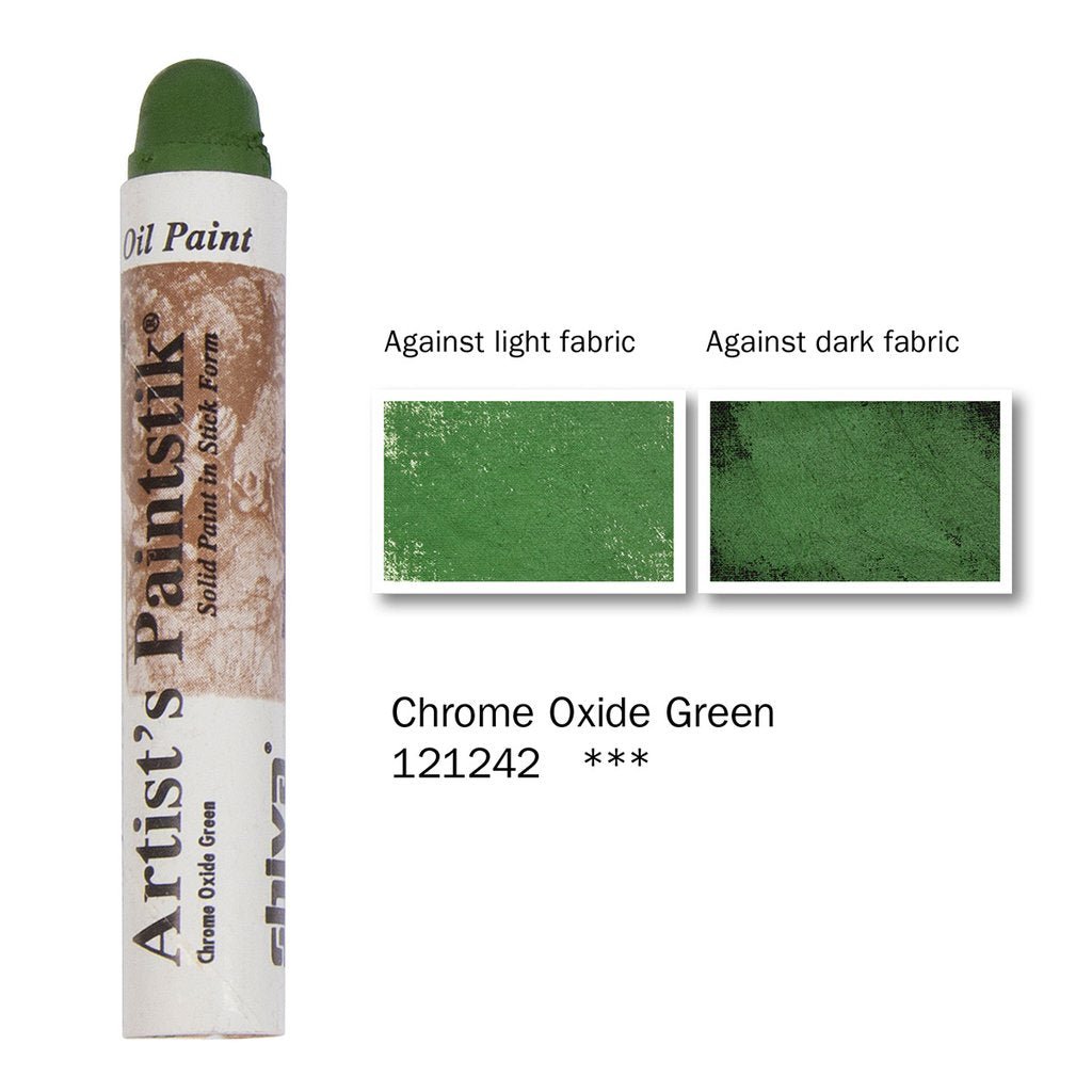 Shiva Artists Oil Paintstik 42 Chrome Oxide Green - theartshop.com.au