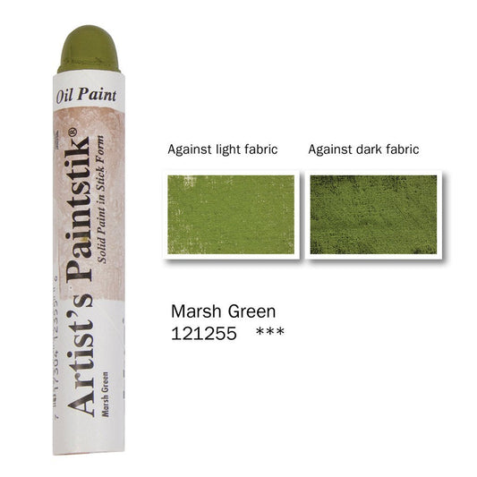 Shiva Artists Oil Paintstik 55 Marsh Green - theartshop.com.au