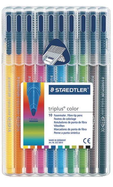 Staedtler Triplus Fibre Tip Wallet 10 - theartshop.com.au